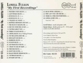 CD Lowell Fulson: My First Recordings