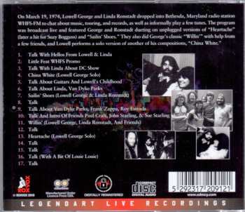 CD Lowell George: With Linda Ronstadt & Friends Live In Maryland '74