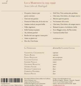 CD La Venexiana: Sesto Libro De Madrigali