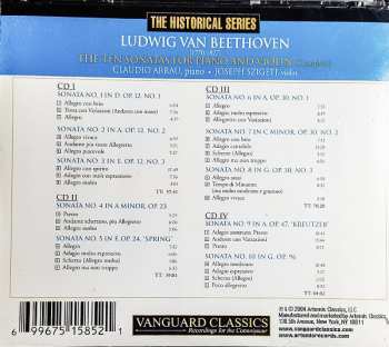 4CD/Zestaw pudełkowy Ludwig van Beethoven: The Ten Sonatas For Violin And Piano - Complete