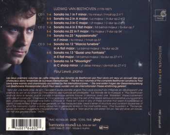 3CD Ludwig van Beethoven: #3 : Sonatas Op. 2, 7, 26 27 "Moonlight", 54, 57 "Appassionata"