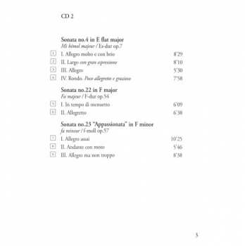 3CD Ludwig van Beethoven: #3 : Sonatas Op. 2, 7, 26 27 "Moonlight", 54, 57 "Appassionata"