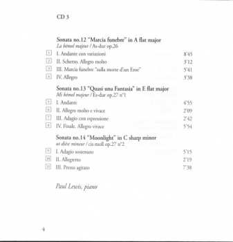 3CD Ludwig van Beethoven: #3 : Sonatas Op. 2, 7, 26 27 "Moonlight", 54, 57 "Appassionata"