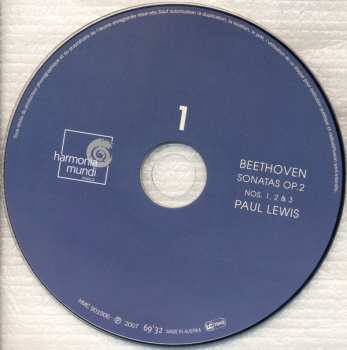 3CD Ludwig van Beethoven: #3 : Sonatas Op. 2, 7, 26 27 "Moonlight", 54, 57 "Appassionata"