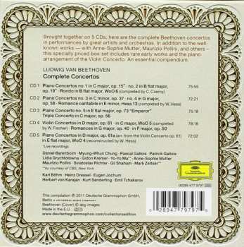 5CD/Zestaw pudełkowy Ludwig van Beethoven: Complete Concertos