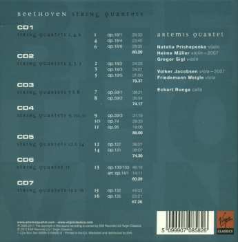 7CD/Zestaw pudełkowy Ludwig van Beethoven: Complete String Quartets