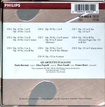 10CD/Zestaw pudełkowy Ludwig van Beethoven: Complete String Quartets = Die Streichquartette - Les Quatuors À Cordes
