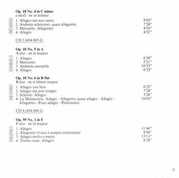 10CD/Zestaw pudełkowy Ludwig van Beethoven: Complete String Quartets = Die Streichquartette - Les Quatuors À Cordes