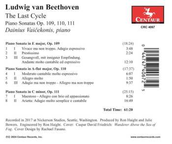 CD Ludwig van Beethoven: The Last Cycle