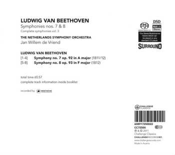 SACD Ludwig van Beethoven: Symphonies Nos. 7 & 8 (Complete Symphonies, Vol.3)
