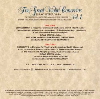 2CD Ludwig van Beethoven: The Great Violin Concertos Vol. 1