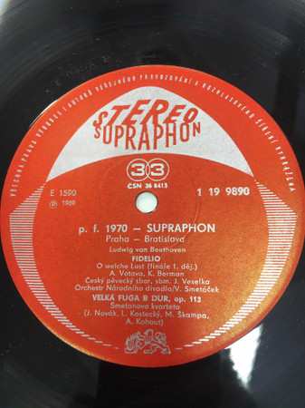 LP Ludwig van Beethoven: p.f. 1970 Supraphon