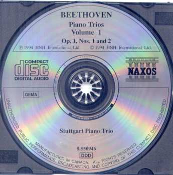 CD Ludwig van Beethoven: Piano Trios Volume 1 - Op.1, Nos.1 And 2
