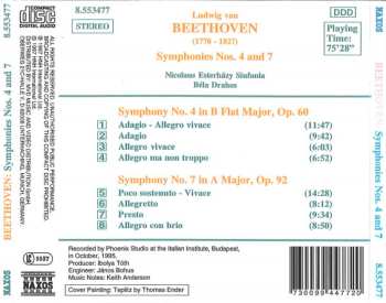 CD Ludwig van Beethoven: Symphonies Nos. 4 And 7