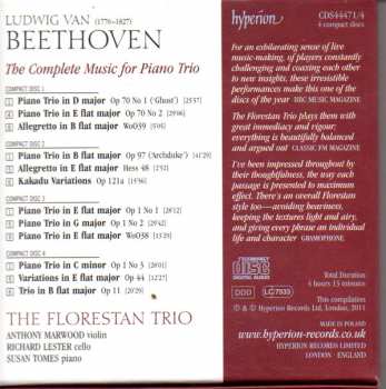 4CD/Zestaw pudełkowy Ludwig van Beethoven: The Complete Music For Piano Trio 