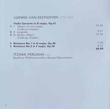 CD Ludwig van Beethoven: Violinkonzert • Violin Concerto • Concerto Pour Violin / Romanzen • Romances 1 & 2