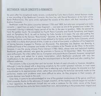 CD Ludwig van Beethoven: Violinkonzert • Violin Concerto • Concerto Pour Violin / Romanzen • Romances 1 & 2