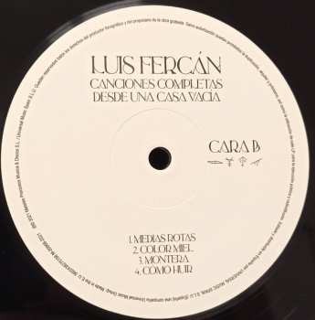 LP/CD Luis Fercán: Canciones Completas Desde Una Casa Vacía