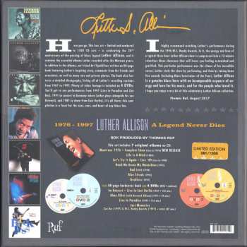 7CD/4DVD/Zestaw pudełkowy Luther Allison: A Legend Never Dies (Essential Recordings 1976 - 1997) LTD | NUM