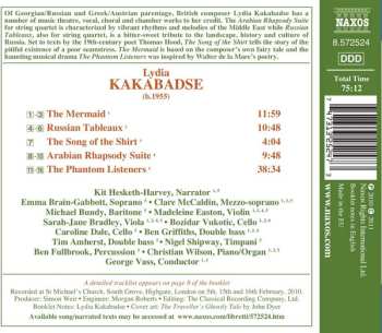 CD Lydia Kakabadse: The Phantom Listeners / Arabian Rhapsody Suite / The Mermaid 