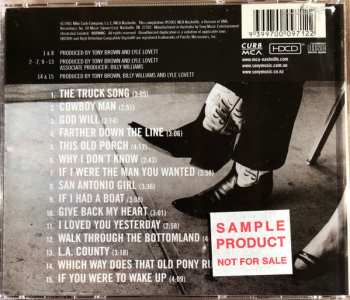 CD Lyle Lovett: Anthology Volume One Cowboy Man