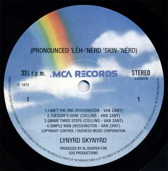 LP Lynyrd Skynyrd: (Pronounced 'Lĕh-'nérd 'Skin-'nérd)