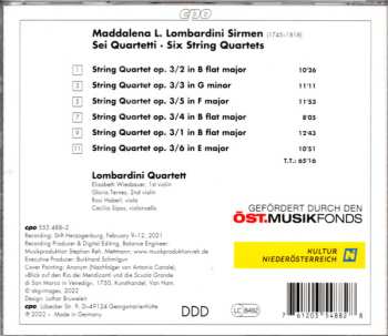 CD Maddalena Laura Lombardini: Six String Quartets