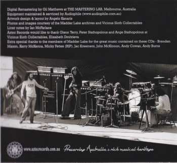 2CD Madder Lake: The Live Adventures Of Madder Lake 1973-2008