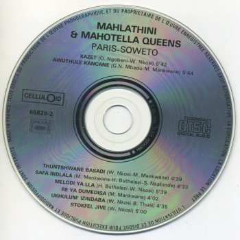 CD Mahlathini And The Mahotella Queens: Paris - Soweto