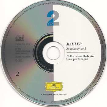 CD Philharmonia Orchestra: Mahler: Symphony 5