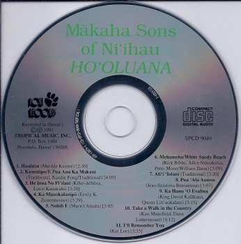CD The Makaha Sons Of Ni'ihau: Ho'oluana