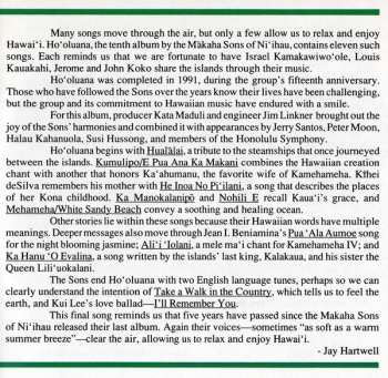 CD The Makaha Sons Of Ni'ihau: Ho'oluana