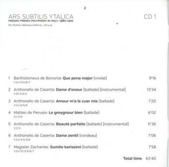 3CD/Zestaw pudełkowy Pedro Memelsdorff: Vertù Contra Furore (Musical Languages In Late Medieval Italy 1380-1420)