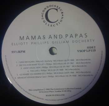 2LP The Mamas & The Papas: Elliott, Phillips, Gilliam, Docherty