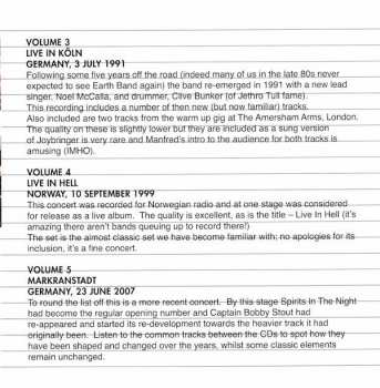 5CD/Zestaw pudełkowy Manfred Mann's Earth Band: Bootleg Archives Volumes 1-5