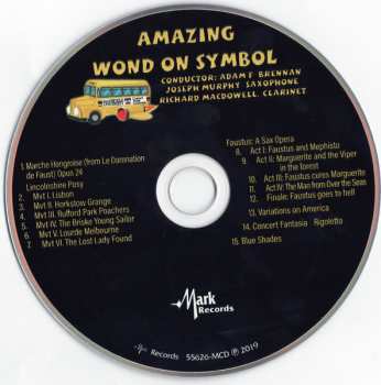 CD Mansfield University Concert Wind Ensemble: Amazing Wond On Symbol