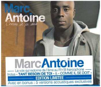 Album Marc Antoine: Comme Il Se Doit