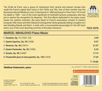 CD Matthew Rubenstein: Piano Music