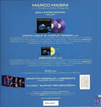 2LP/CD/DVD/Zestaw pudełkowy Marco Masini: Live at Teatro della Pergola 