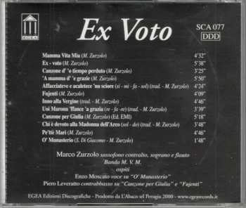 CD Marco Zurzolo: Ex Voto (Musica E Carisma Nel Sud D'Italia)