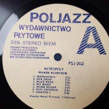 LP Marek Klimczuk: Metropoly