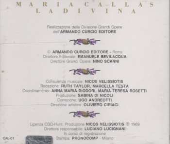 CD Maria Callas: Maria Callas La Divina. 1. Duetti D'Amore Con Giuseppe Di Stefano