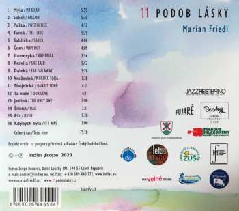 CD Marian Friedl: 11 Podob Lásky = 11 Forms Of Love