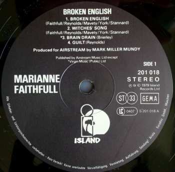 LP Marianne Faithfull: Broken English