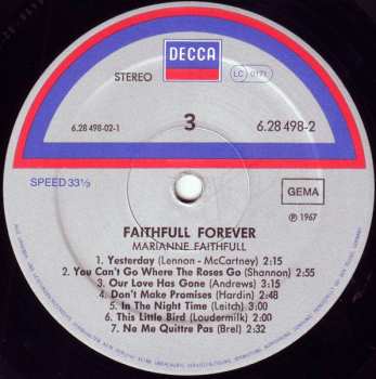 2LP Marianne Faithfull: Faithfull Forever