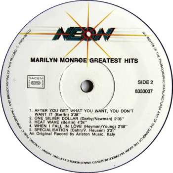 LP Marilyn Monroe: Greatest Hits
