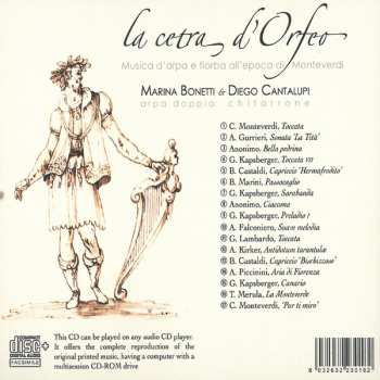 CD Diego Cantalupi: La Cetra D'Orfeo