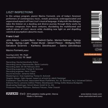 2CD Marino Formenti: Liszt Inspections
