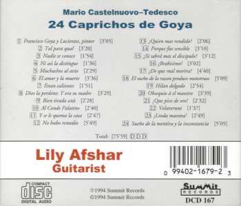 CD Mario Castelnuovo Tedesco: 24 Caprichos De Goya