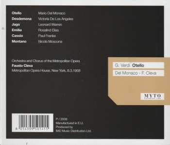 2CD Giuseppe Verdi: Otello